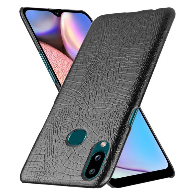 Deksel Samsung Galaxy A10s Svart Krokodillehudeffekt