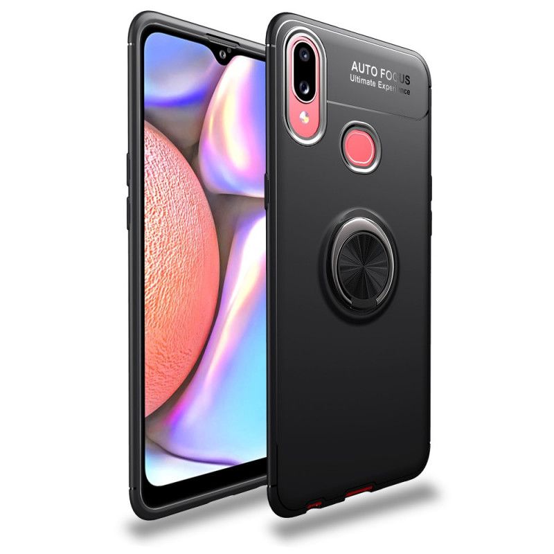 Deksel Samsung Galaxy A10s Svart Lenuo Roterende Ring