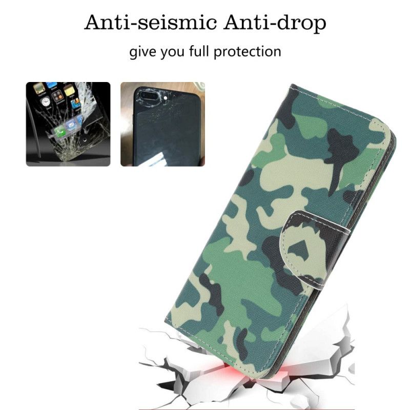 Folio Deksel Samsung Galaxy A10s Militær Kamuflasje