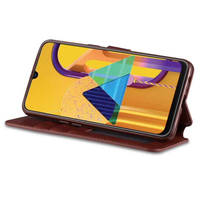 Folio Deksel Samsung Galaxy A10s Svart Retro Azns Beskyttelse