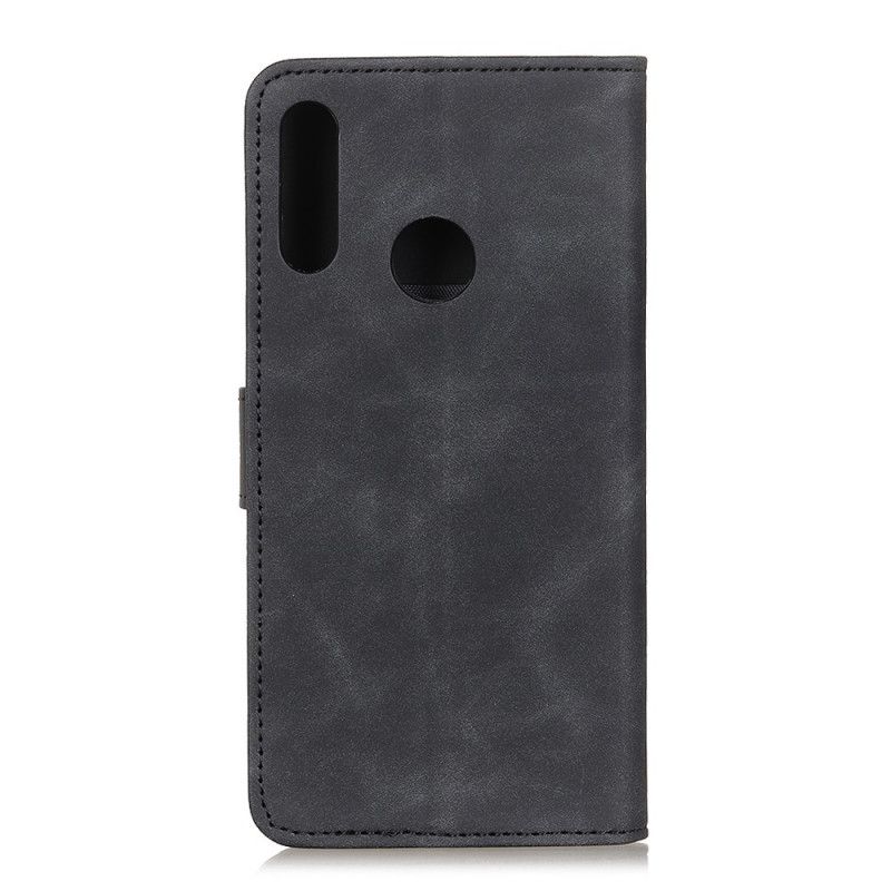 Folio Deksel Samsung Galaxy A10s Svart Vintage Khazneh-Skinneffekt