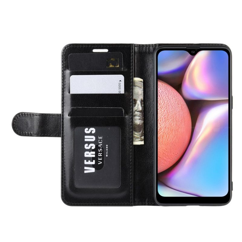 Lærdeksel Folio Deksel Samsung Galaxy A10s Svart Skinnstil