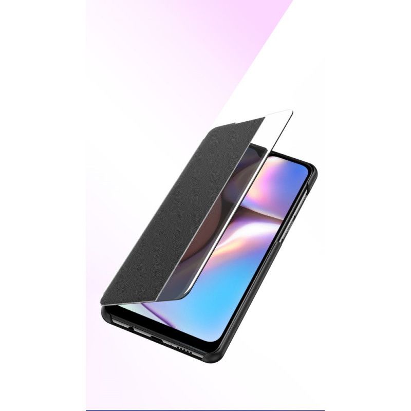 Vis Deksel Samsung Galaxy A10s Svart Strukturert Kunstlær