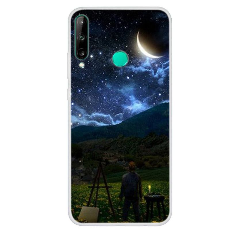 Deksel for Huawei P40 Lite E / Y7p Maleren Om Natten