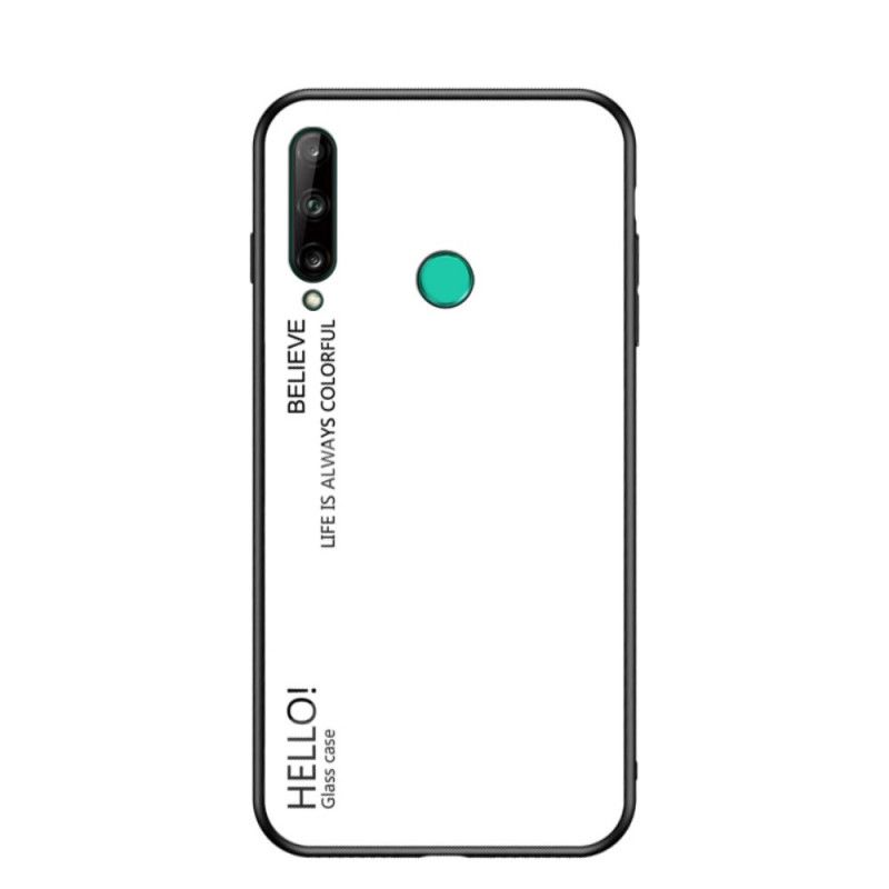 Deksel for Huawei P40 Lite E / Y7p Svart Hei Herdet Glass