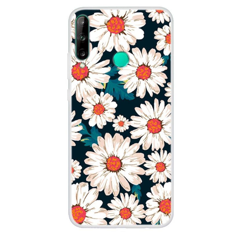 Deksel Huawei P40 Lite E / Y7p Hvit Mobildeksel Frihetsblomster