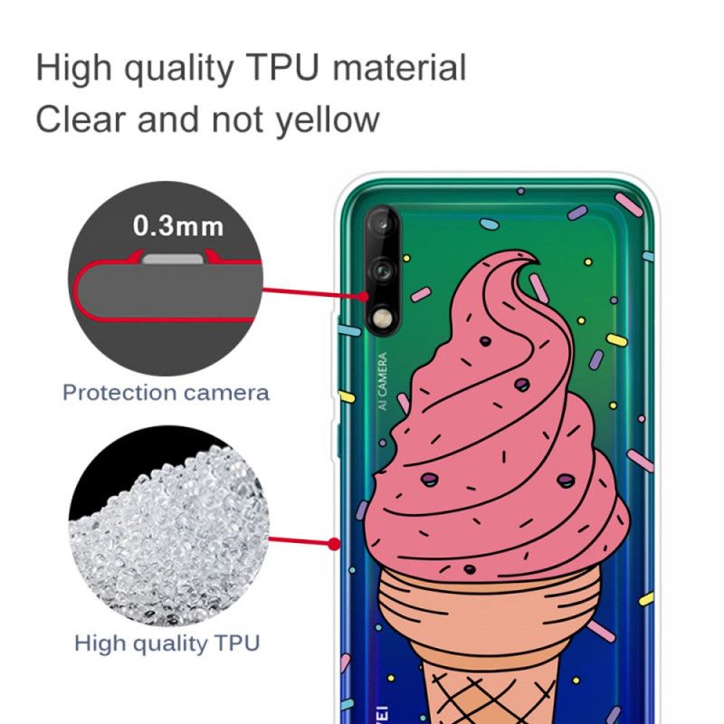 Deksel Huawei P40 Lite E / Y7p Iskrem