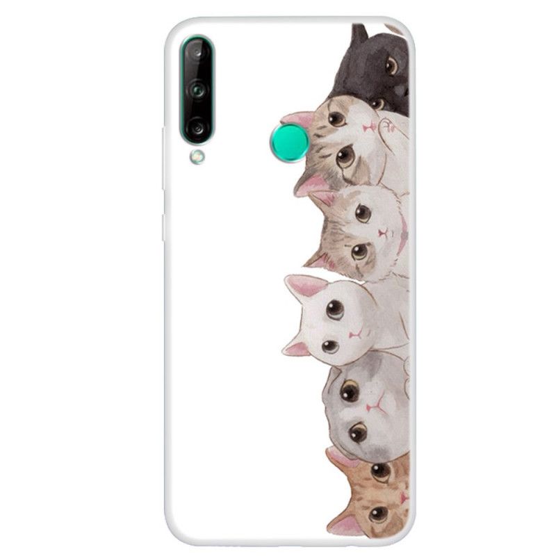 Deksel Huawei P40 Lite E / Y7p Lyttende Katter Beskyttelse