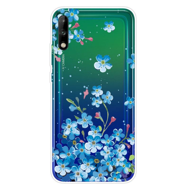 Deksel Huawei P40 Lite E / Y7p Mobildeksel Bukett Med Blå Blomster