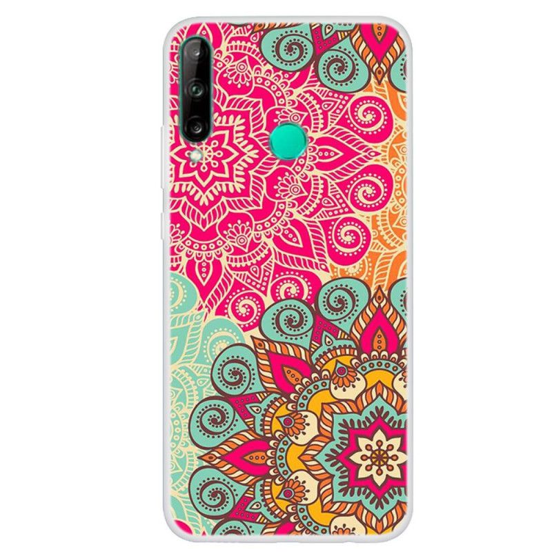 Deksel Huawei P40 Lite E / Y7p Rød Mandala Trend