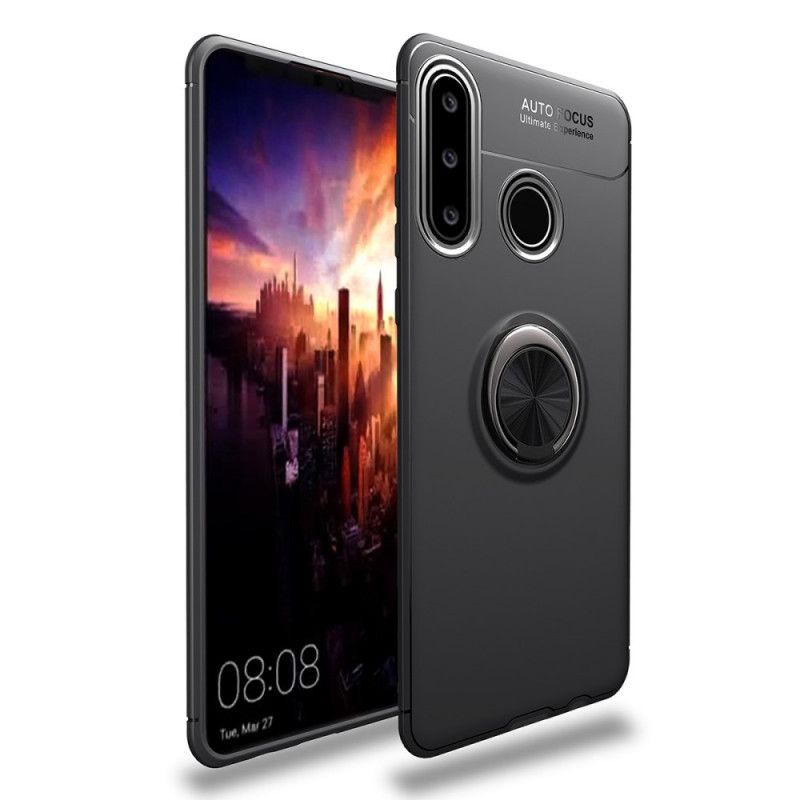 Deksel Huawei P40 Lite E / Y7p Svart Roterende Ring