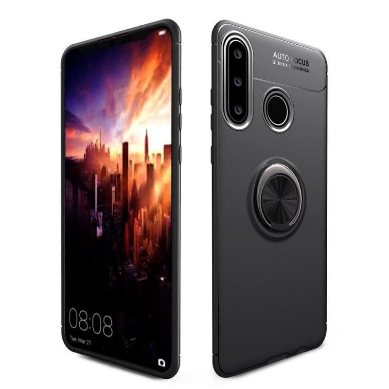 Deksel Huawei P40 Lite E / Y7p Svart Roterende Ring