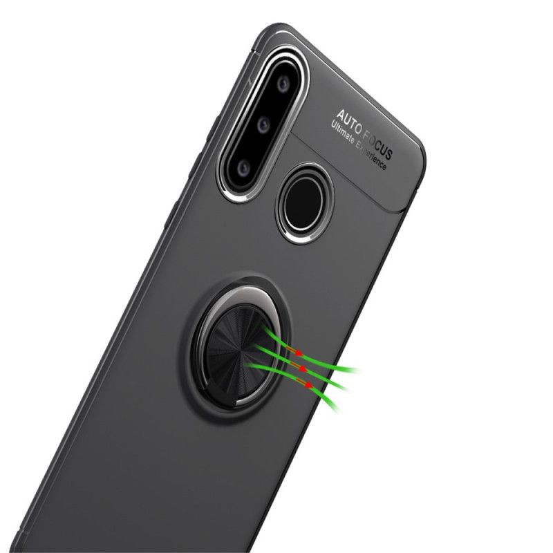 Deksel Huawei P40 Lite E / Y7p Svart Roterende Ring