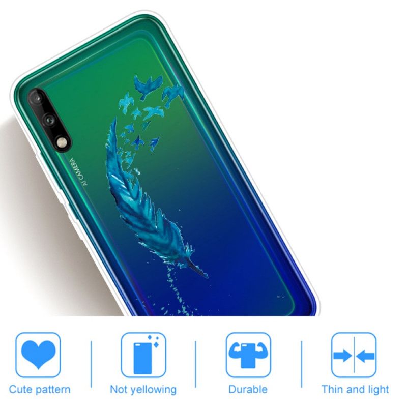 Deksel Huawei P40 Lite E / Y7p Vakker Fjær Beskyttelse