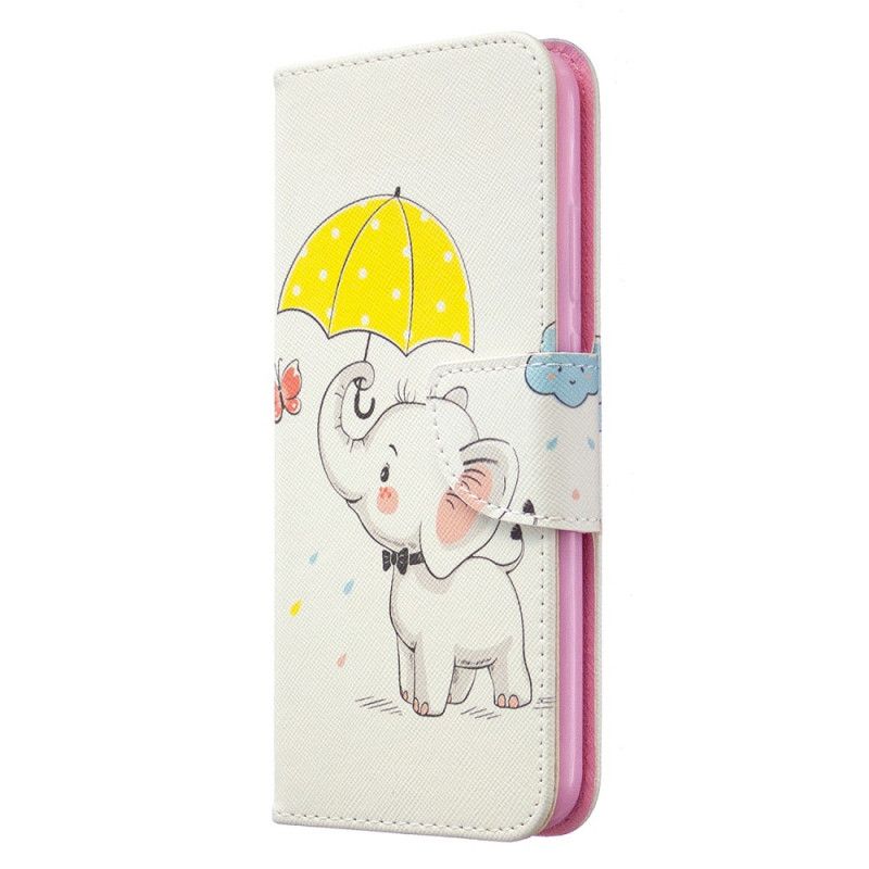 Folio Deksel for Huawei P40 Lite E / Y7p Elefant