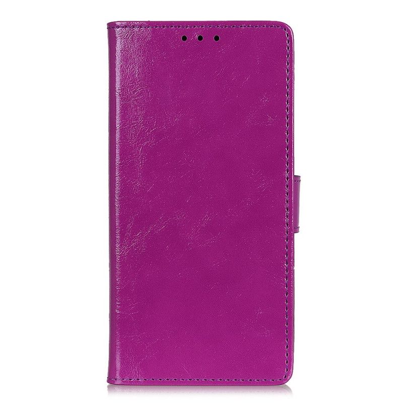 Folio Deksel for Huawei P40 Lite E / Y7p Lilla Enkel Skinnende Skinneffekt