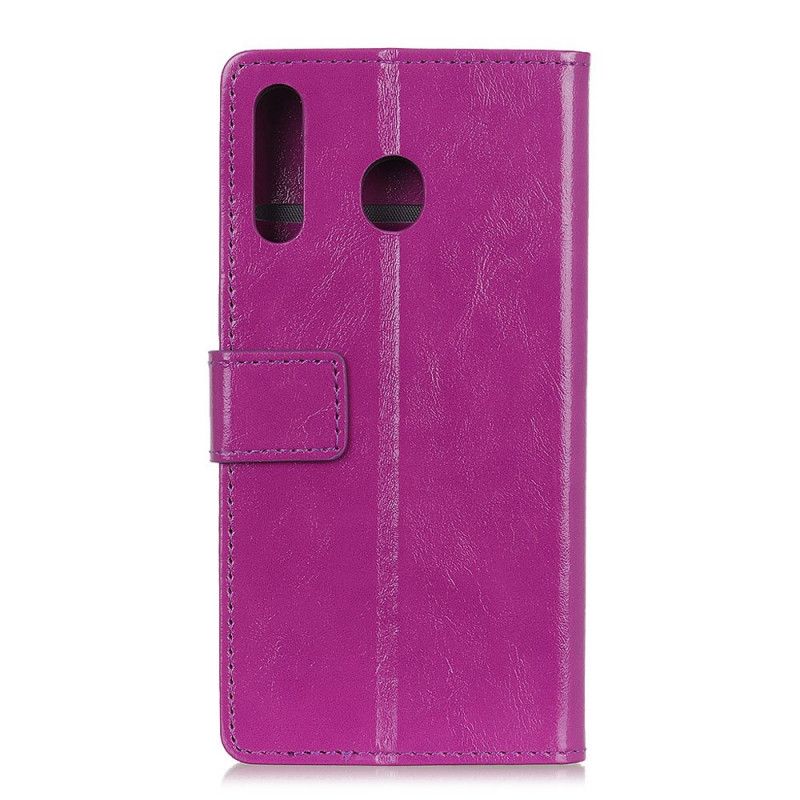 Folio Deksel for Huawei P40 Lite E / Y7p Lilla Enkel Skinnende Skinneffekt