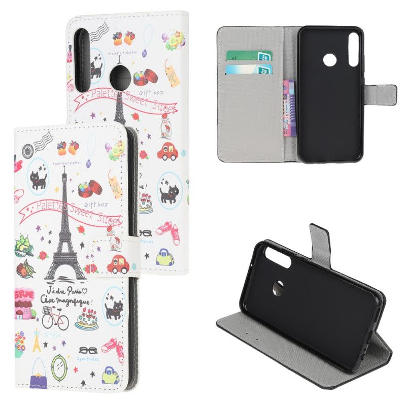 Folio Deksel Huawei P40 Lite E / Y7p Jeg Elsker Paris Beskyttelse