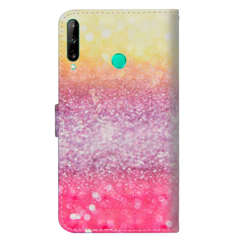 Folio Deksel Huawei P40 Lite E / Y7p Magenta Glitter Anti-fall