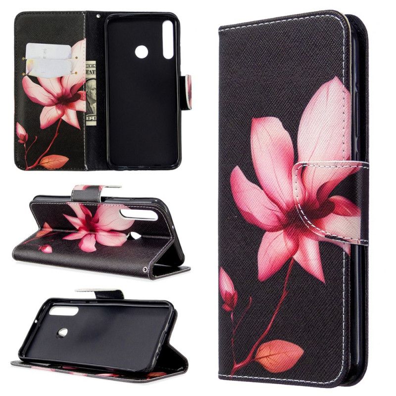 Folio Deksel Huawei P40 Lite E / Y7p Rosa Blomst