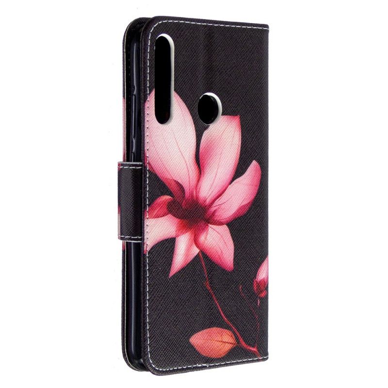 Folio Deksel Huawei P40 Lite E / Y7p Rosa Blomst