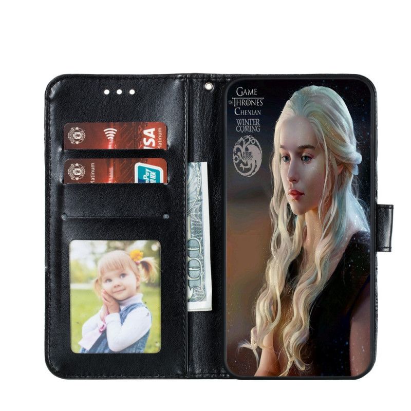 Folio Deksel Huawei P40 Lite E / Y7p Svart Full Mandala