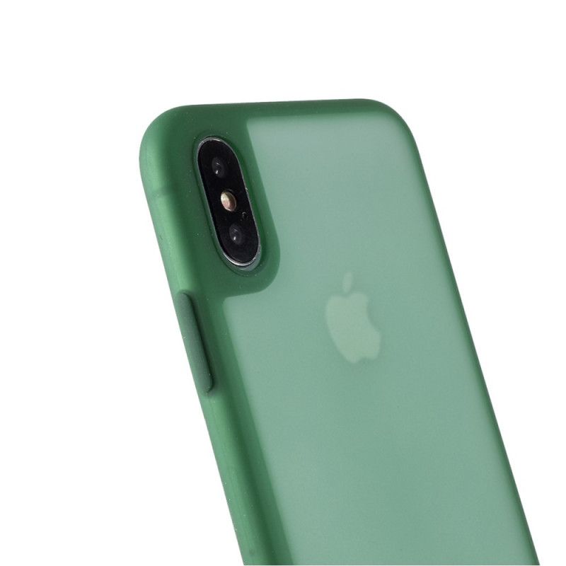 Deksel iPhone X Hvit Mobildeksel Gjennomsiktige Silikonfarger