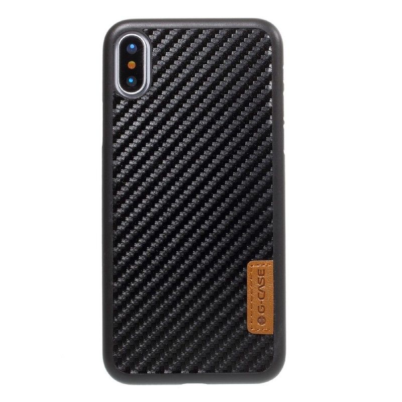 Deksel iPhone X Karbonfiber G-Saken