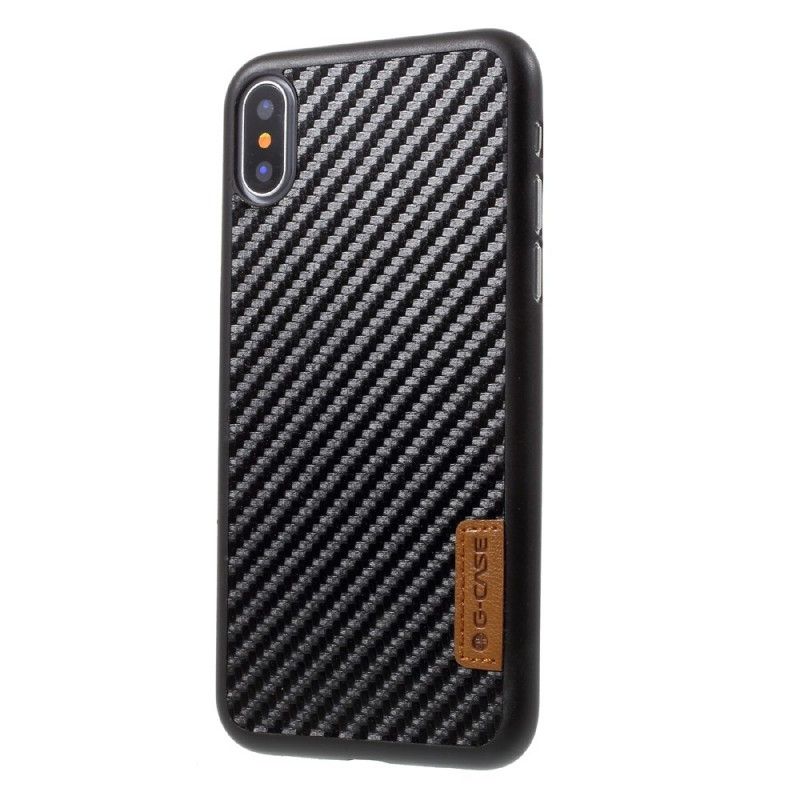 Deksel iPhone X Karbonfiber G-Saken