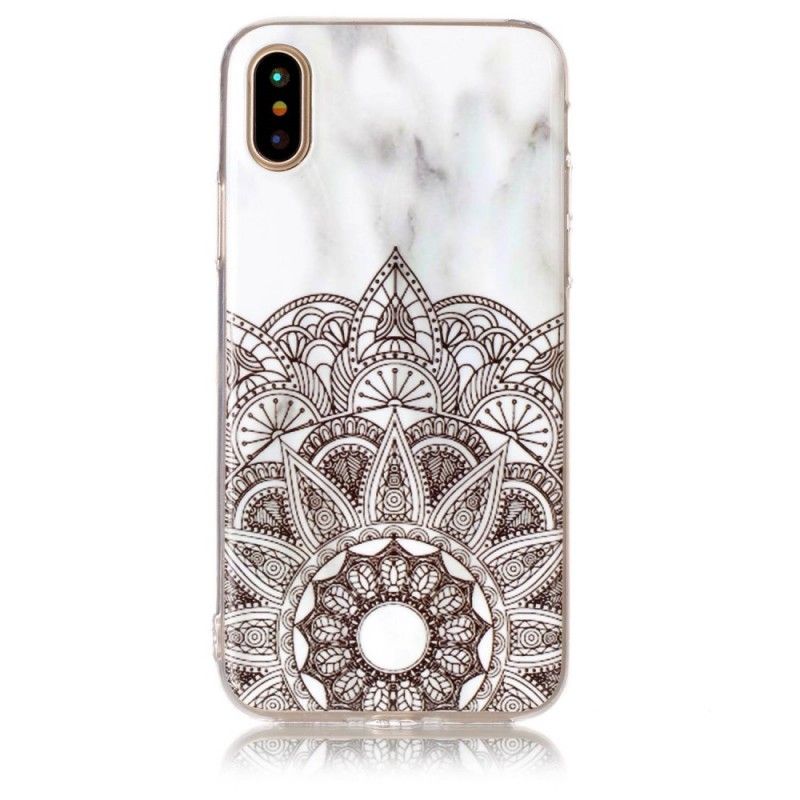 Deksel iPhone X Marmorert Mandala Beskyttelse