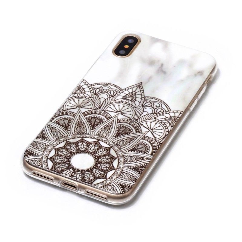 Deksel iPhone X Marmorert Mandala Beskyttelse