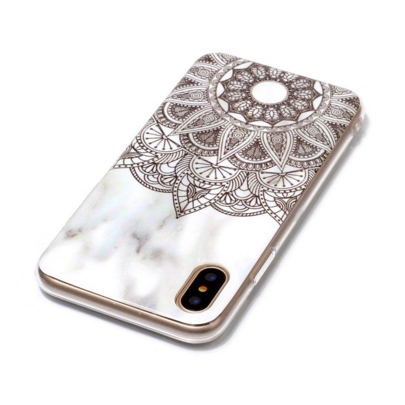 Deksel iPhone X Marmorert Mandala Beskyttelse