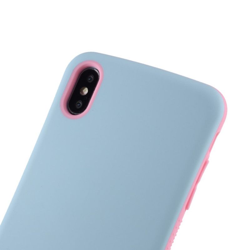 Deksel iPhone X Rosa Iface Mall Macaron-Serien Beskyttelse