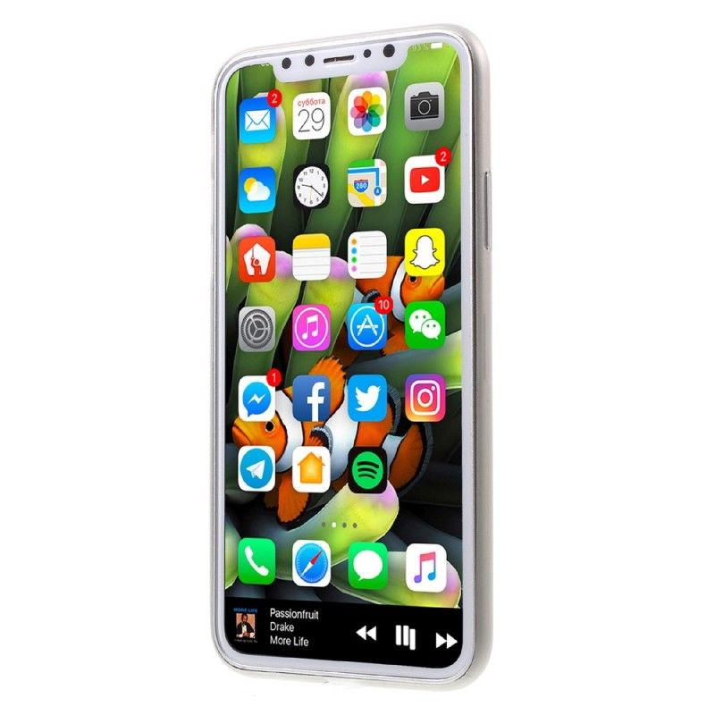 Deksel iPhone X Svart Mobildeksel Ultrafin Matt