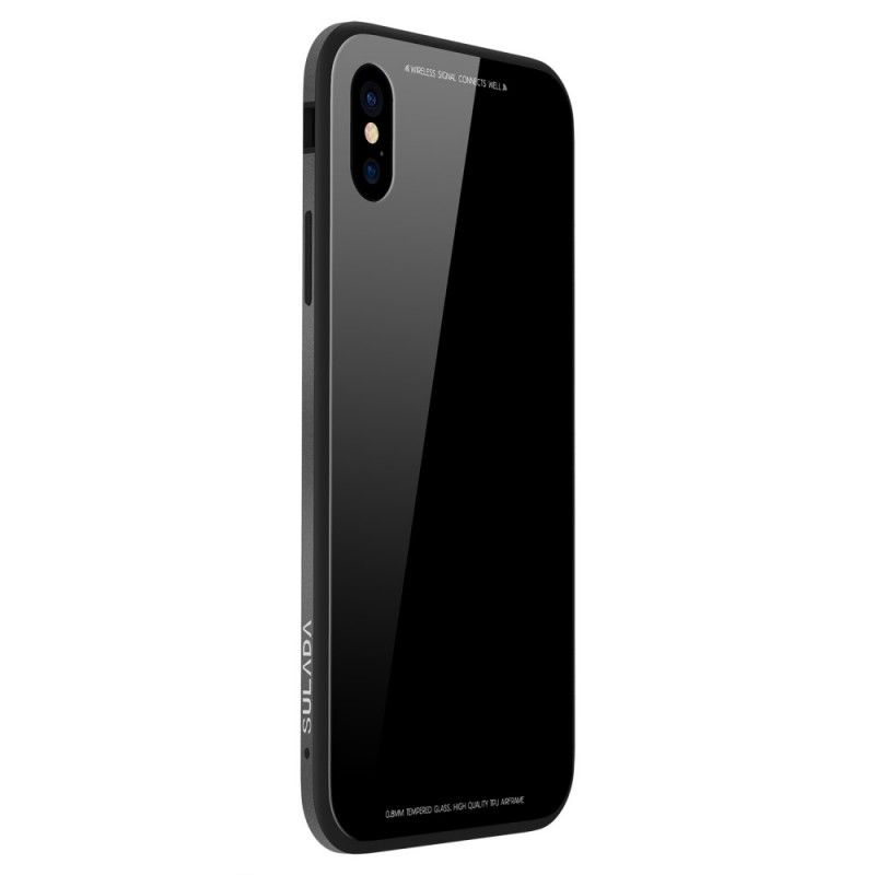 Deksel iPhone X Svart Sulada Glans