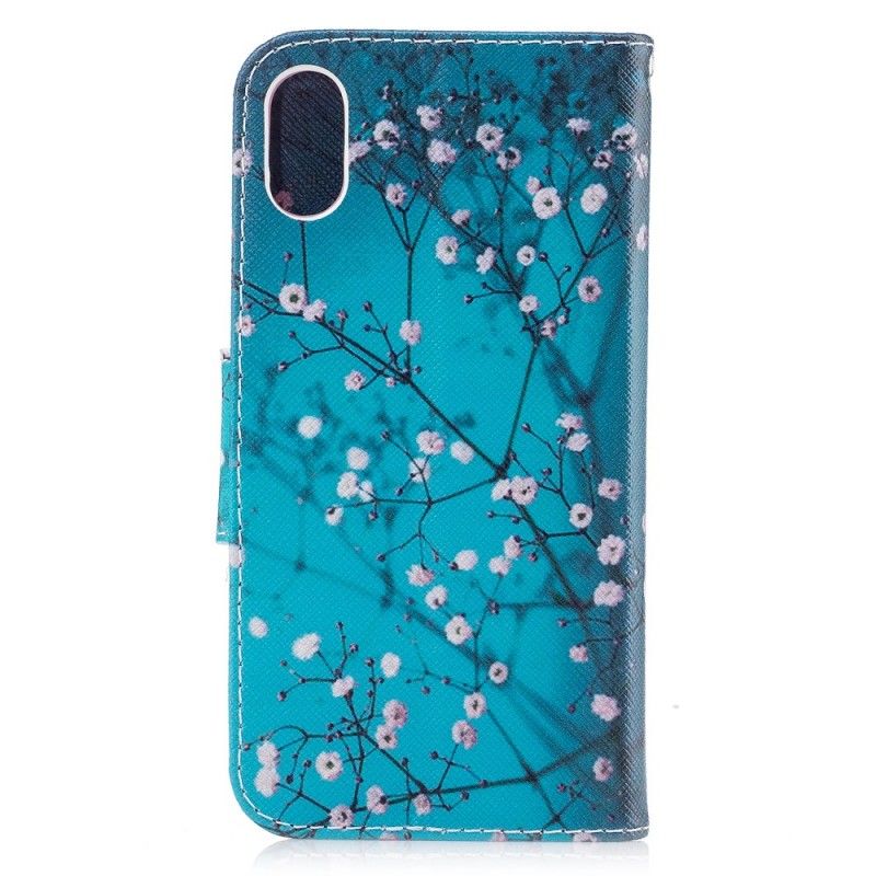 Folio Deksel for iPhone X Blomstrende Tre