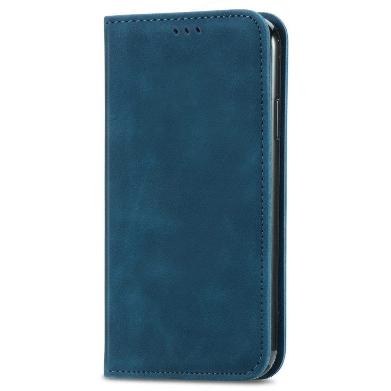 Beskyttelse Deksel Til Xiaomi Redmi Note 11 / 11S Folio Deksel Vintage Skinneffekt