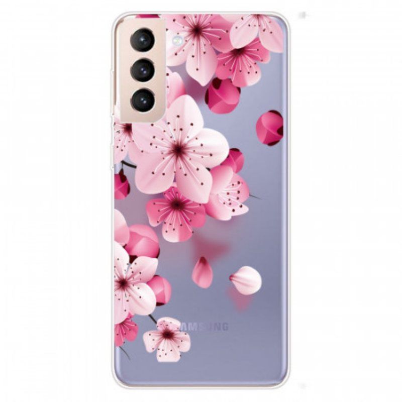 Deksel Til Samsung Galaxy S22 Plus 5G Små Rosa Blomster