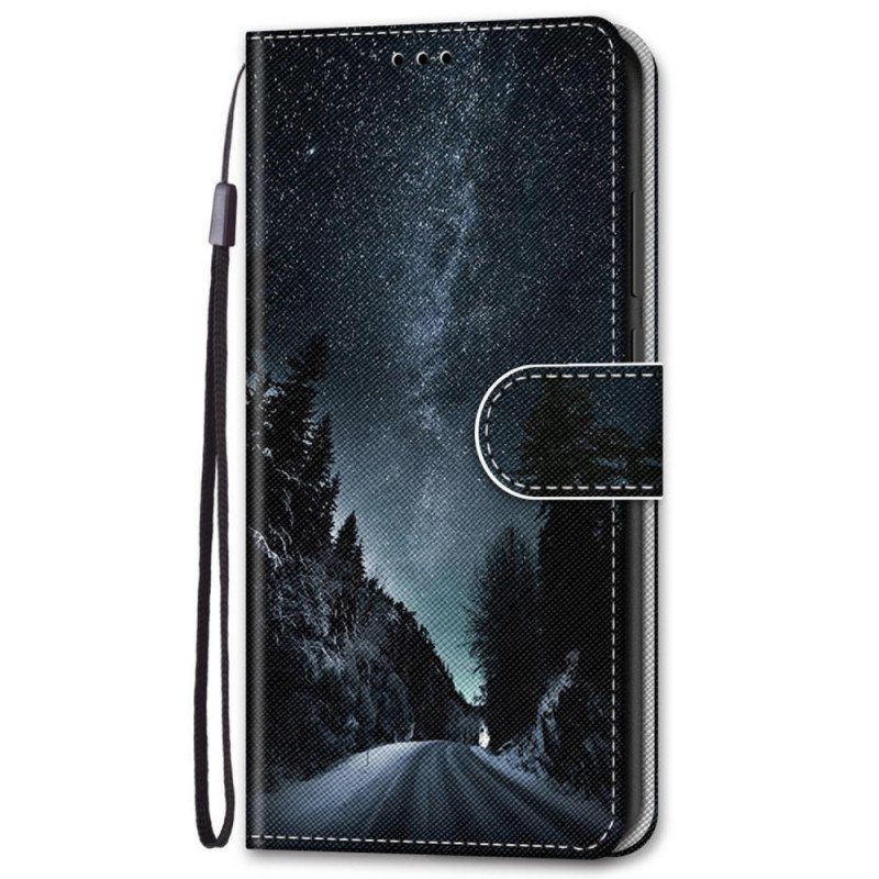 Folio Deksel Til Samsung Galaxy S22 Plus 5G Mystisk Natur