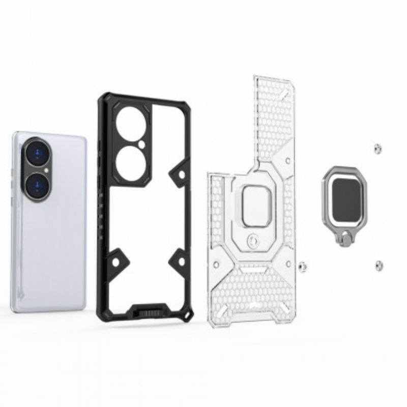 Deksel Huawei P50 Pro Heavy Duty Hybrid Honeycomb Style Beskyttelse Deksel