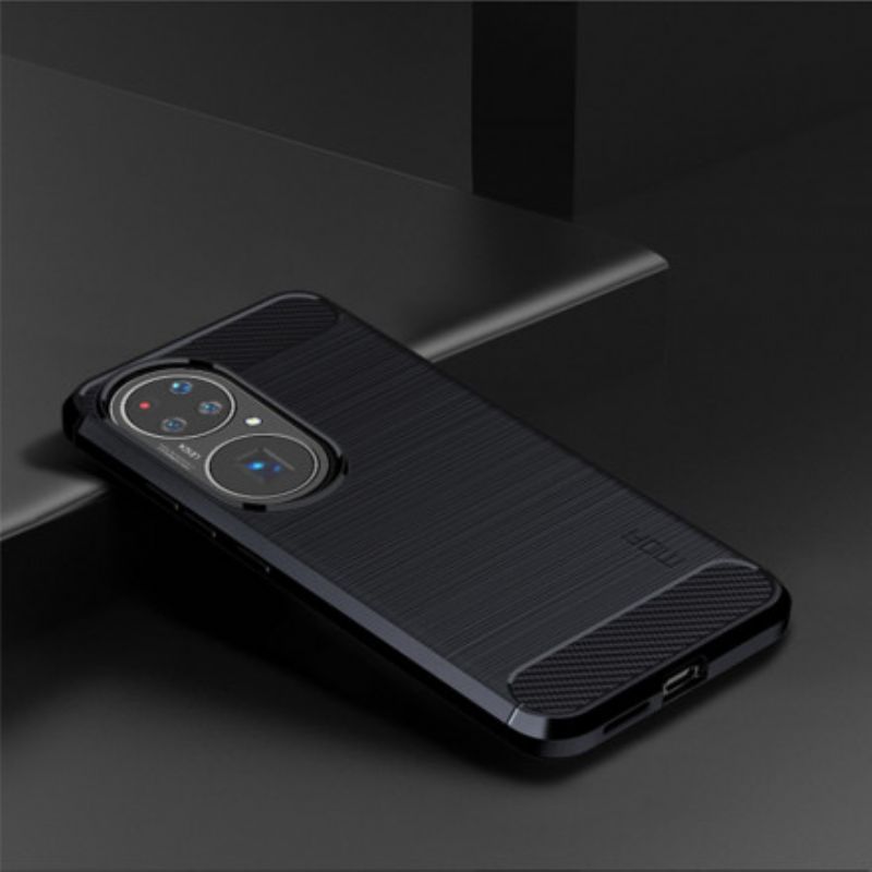 Deksel Til Huawei P50 Pro Børstet Karbonfiber Mofi