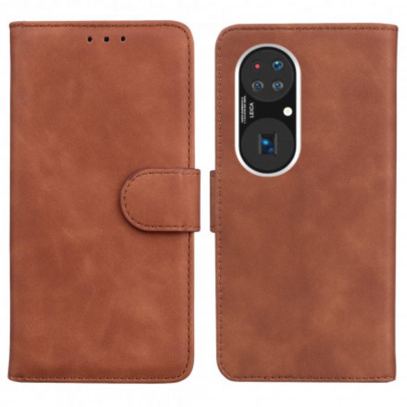 Lærdeksel Folio Deksel Huawei P50 Pro Style Leather Vintage Couture