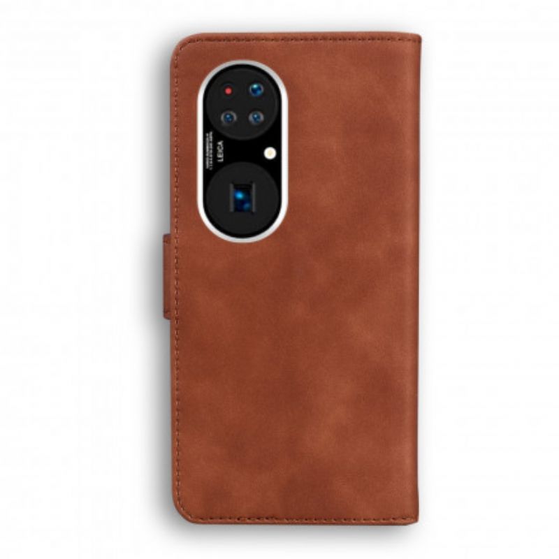 Lærdeksel Folio Deksel Huawei P50 Pro Style Leather Vintage Couture