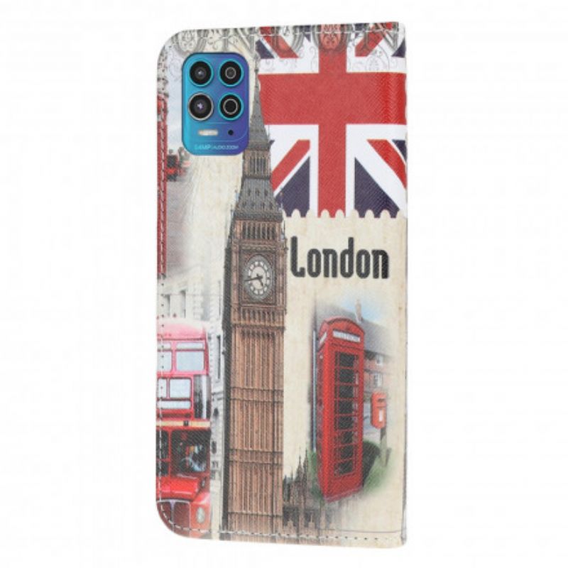 Folio Deksel Moto G100 London Life