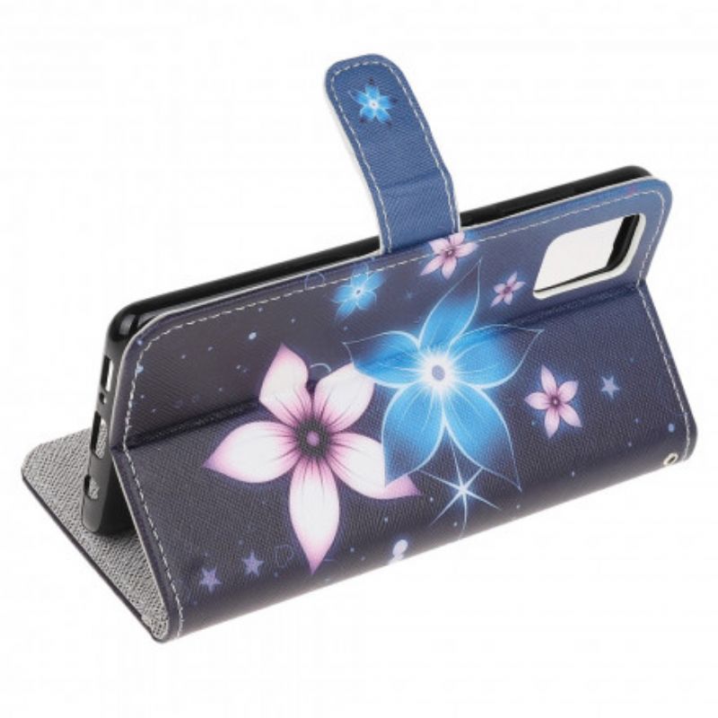 Folio Deksel Moto G100 Lunar Strappy Flowers