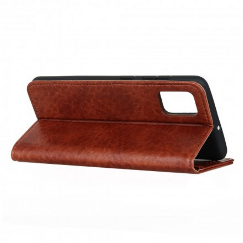 Folio Deksel Moto G100 Style Leather Sobriety Beskyttelse Deksel