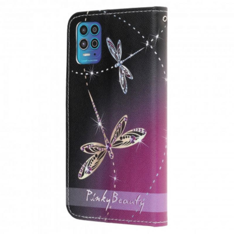 Folio Deksel Til Moto G100 Thong Dragonflies