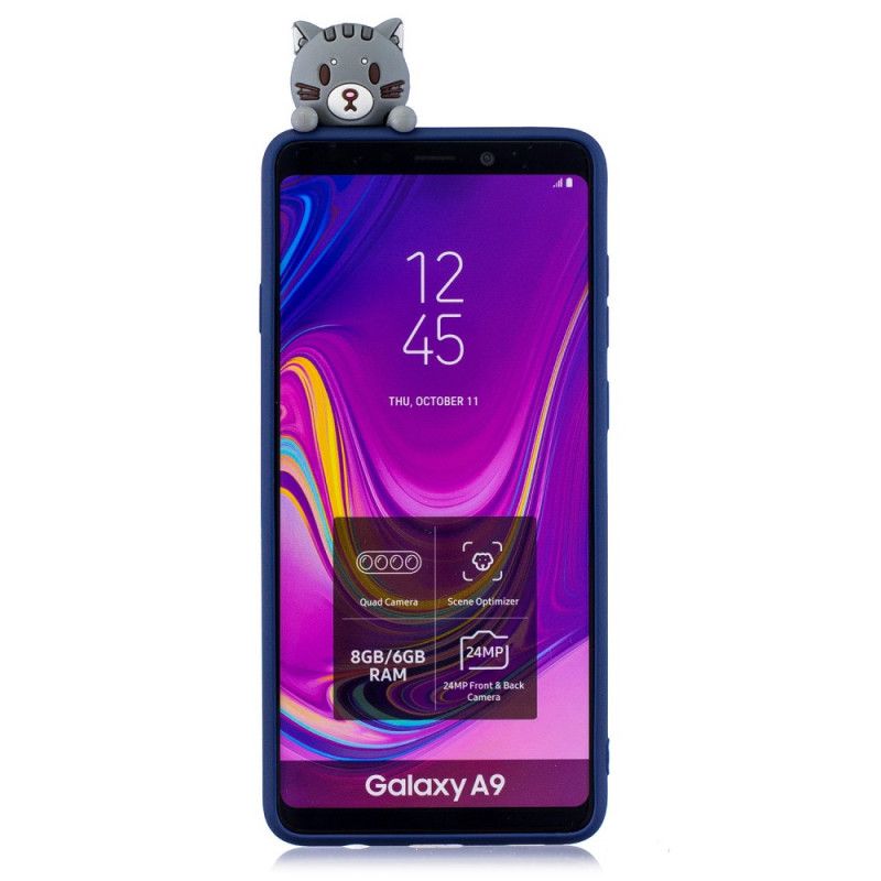 Deksel for Samsung Galaxy A9 Morsom 3D Katt