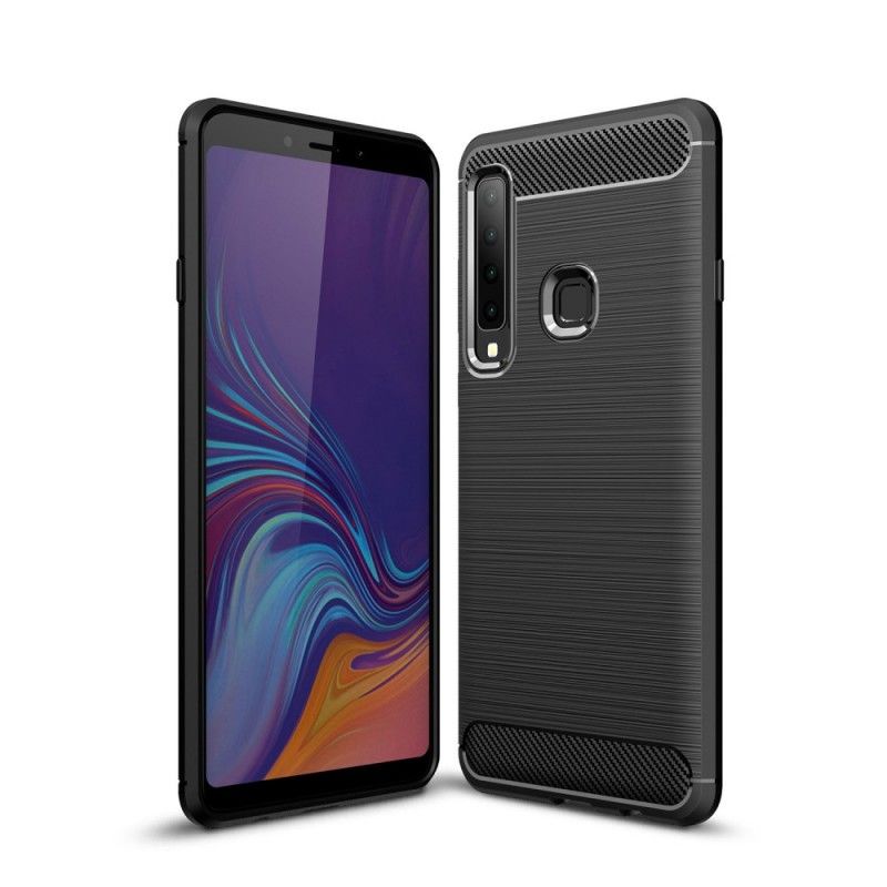 Deksel Samsung Galaxy A9 Svart Børstet Karbonfiber