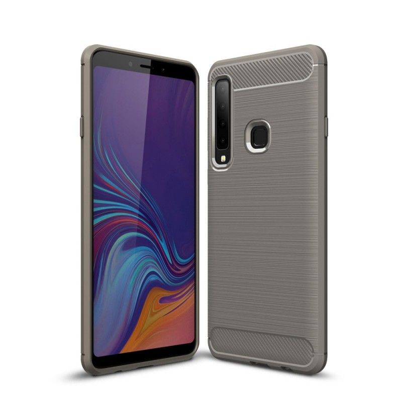 Deksel Samsung Galaxy A9 Svart Børstet Karbonfiber